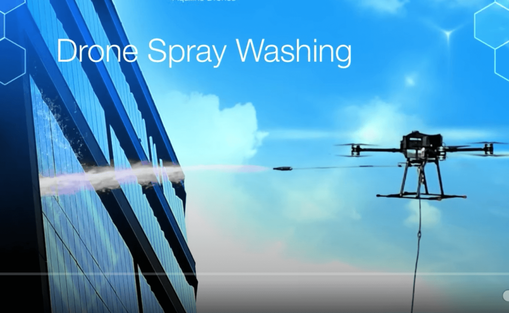 Drone Spray Washing